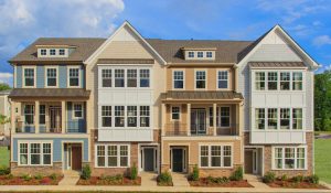 HHHunt Homes townhomes in Quarterpath at Williamsburg Townes