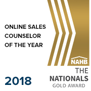 NAHB's The Nationals 2018 Gold Award for Online Sales Counselor of the Year
